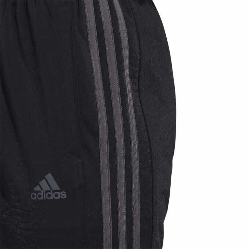 Adidas Essential Tricot Zip Pants Men S Black Gray Stripes Logo Warmup Track NEW - Picture 4 of 11